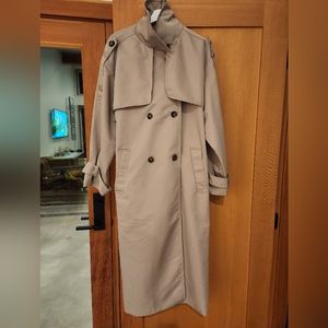 Double breasted trench coat